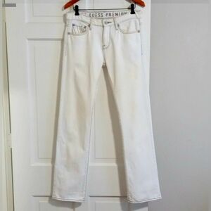 🤍VTG Guess Premium🤍 - White Lincoln (Slim Straight) Jean